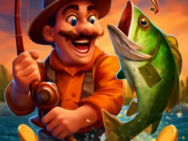 Fishing themed slot artwork