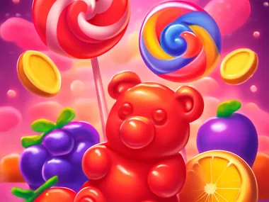 Colourful slot artwork